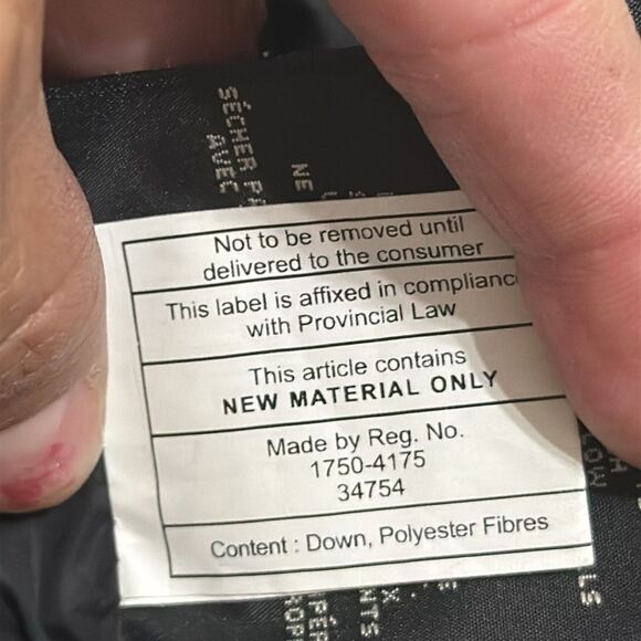 (N4) Andrew Marc Glow in the Dark Quilted Down Jacket Size M Uniset - Picture 16 of 16